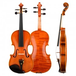 Christina Violin V06A Handmade Maple flamed Ebony Upscale Solo Violin, Grading musical instrument